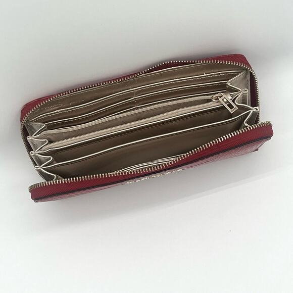 Vintage GUESS wallet Croc print Y2K Faux Leather Pink - Picture 3 of 7